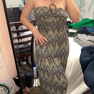 Long patterned dress
